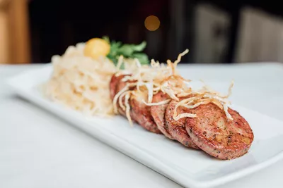 Saumagen & Wein Bild