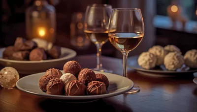 Schokolade & Wein Bild
